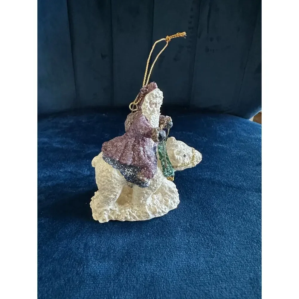 Belsnickle Limited Edition 2000 Santa Riding Polar Bear Christmas Ornament‎ Coin